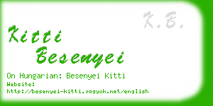 kitti besenyei business card